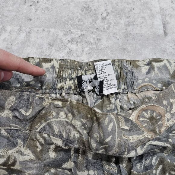 Vintage Sag Harbor Skirt Size Large Midi Abstract Retro Shell Button Hippy - Picture 9 of 10